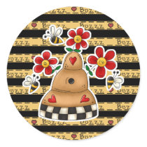 Happy Hearts N Flowers Bee Hive stickers