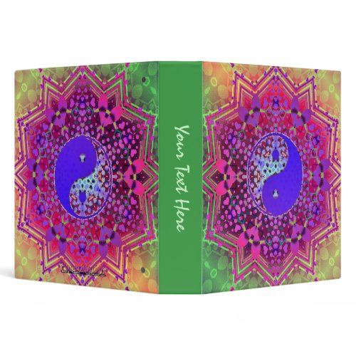 Happy Hearts Yin Yang Colourful Binder binder