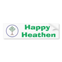 Happy Heathen Bumper Sticker
