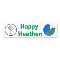 Happy Heathen Bumper Sticker