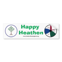 Happy Heathen HFP Bumper Sticker