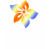 "Happy Hibiscus" in Orange on Toddler Tee t-shirts