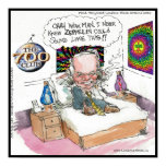 Happy Hippie Funny Poster by LT Cartoons posters