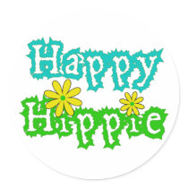 Happy Hippie stickers by novaideo Happy Hippie stickers