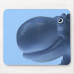 Happy Hippo Blue Mouse Mat