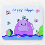 Happy Hippo Mouse Pad