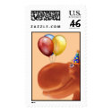 Happy Hippo Orange Birthday Stamp by dduhaime55 Happy Hippo Orange Birthday Stamp