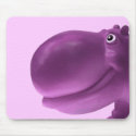 Happy Hippo Purple mousepads
