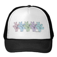 Happy Hippos pastel Mesh Hats