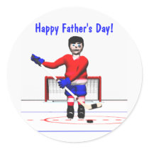 Happy Hockey Father's Day stickers by Peerdrops Happy Hockey Father's Day stickers