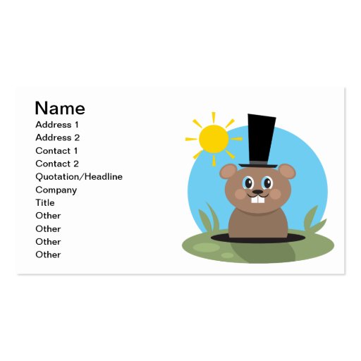 Happy Hog Business Card Template