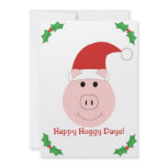 Happy Hoggy Days Christmas party invitation