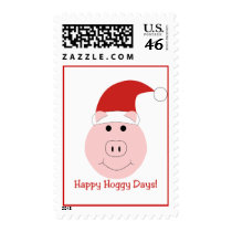 Happy Hoggy Days Christmas stamps