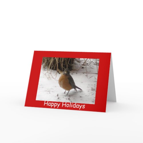 Happy Holiday Bird card