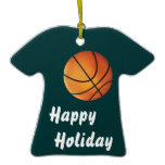 Happy Holiday! - Christmas basketball ornament