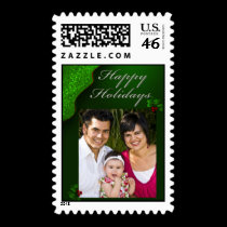 Happy Holiday Christmas photo card template