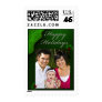 Happy Holiday Christmas photo card template Postage Stamps