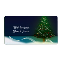 Happy Holiday gift tag labels labels