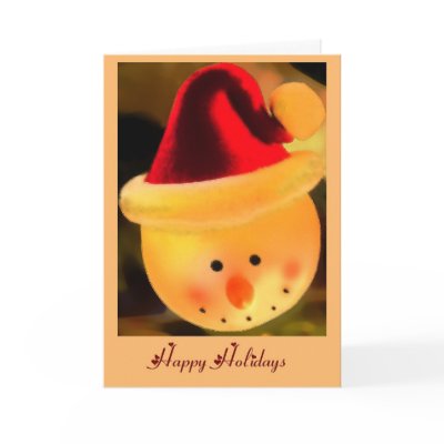 Happy Holiday & Happy New Year Snowman Cards by phaewilk