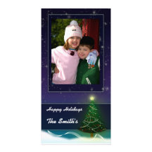 Happy Holiday photo card template