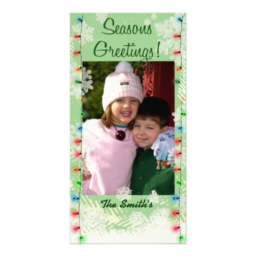 Happy Holiday photo card template