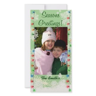 Happy Holiday photo card template photocard