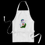 Happy Holiday Polar Bear aprons