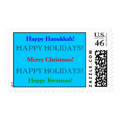 HAPPY HOLIDAY Postage postage
