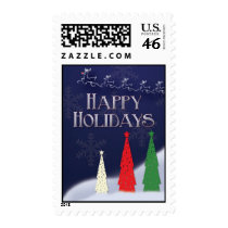 Happy Holiday reindeer stamp