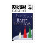 Happy Holiday reindeer stamp