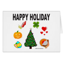 HAPPY HOLIDAY T-SHIRTS AND GIFTS cards
