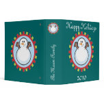 Happy Holiday Winter Snowman Binder