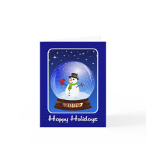 Happy Holidays - 2009 Snowglobe cards