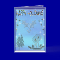 happy holidays 3D cards