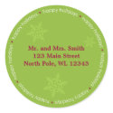 Happy Holidays Address Label stickers