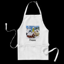 Happy Holidays Apron aprons