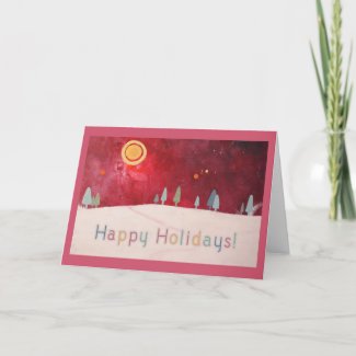 Happy Holidays Artwork card