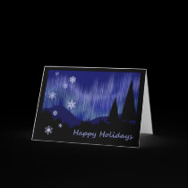 Happy Holidays - Aurora Borealis cards