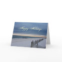 Happy Holidays Beach Card card