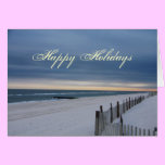 Happy Holidays Beach Card cards