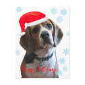 Happy Holidays Beagle postcards