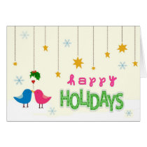 Happy Holidays Birdies! cards