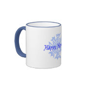 Happy Holidays (Blue Snowflake) mug