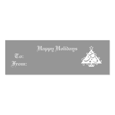 Happy Holidays business cards