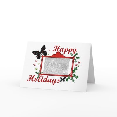 Happy Holidays Butterfly Card by marcya7