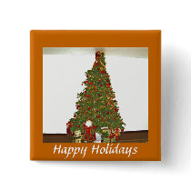 Happy Holidays Button
