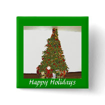 Happy Holidays Button