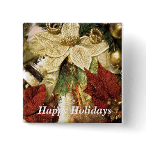 Happy Holidays_ Button