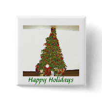Happy Holidays Button
