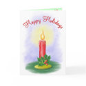 Happy Holidays Candle Card by AuntBetsy Happy Holidays Candle Card